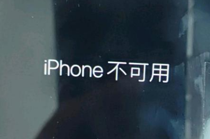 社旗县苹果服务网点分享锁屏界面显示“iPhone 不可用”如何解决 